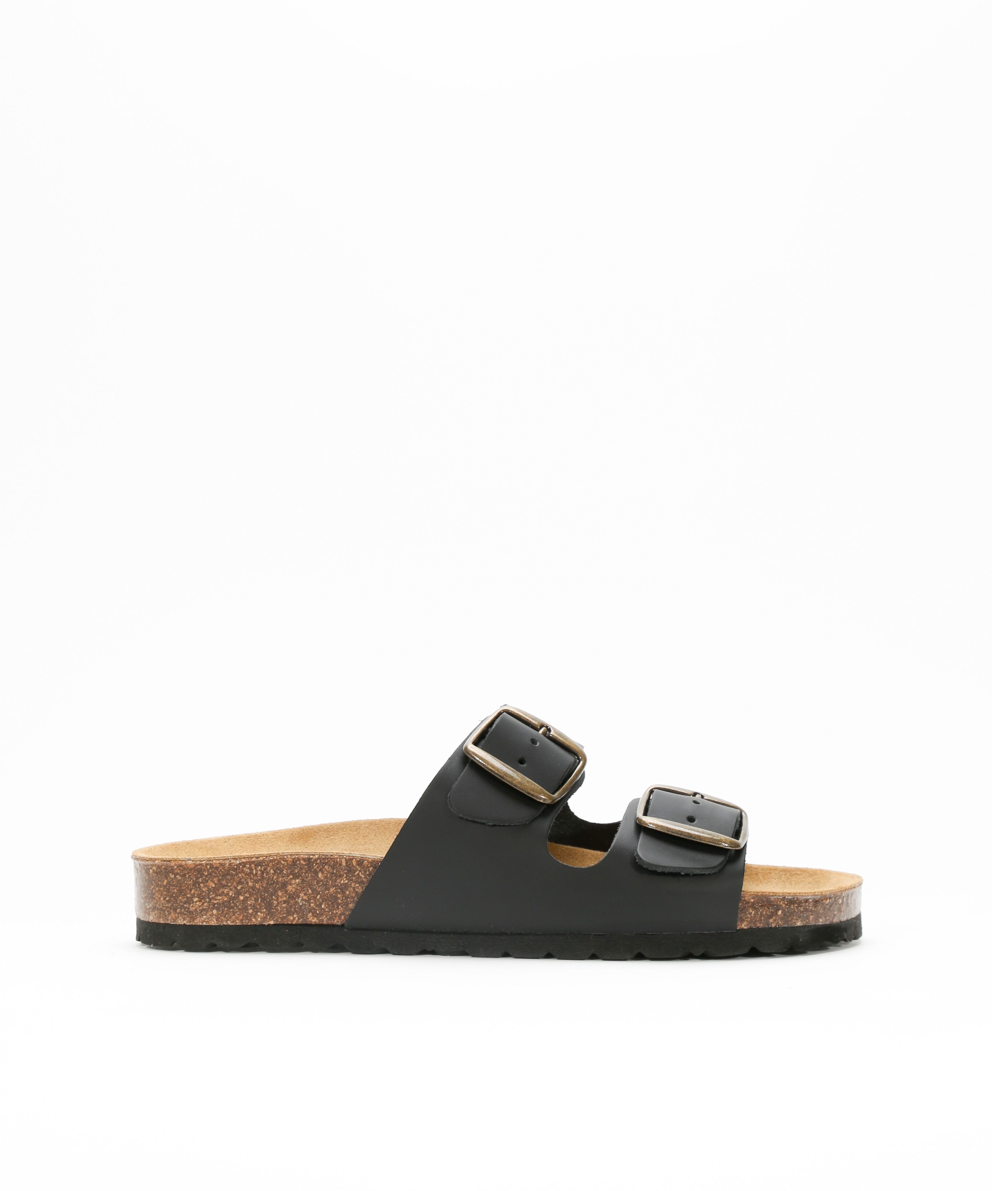 Sandalias de piel planas con hebillas  image number null
